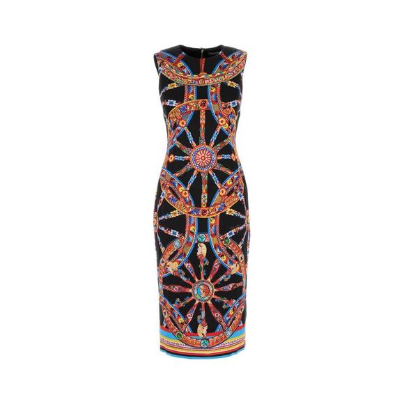DOLCE & GABBANA Dresses & Skirts - Dolce & Gabbana Women Printed Satin Dress